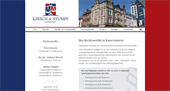 Desktop Screenshot of kirsch-und-kollegen.de